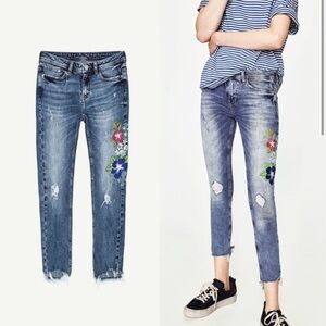 Zara ripped jeans